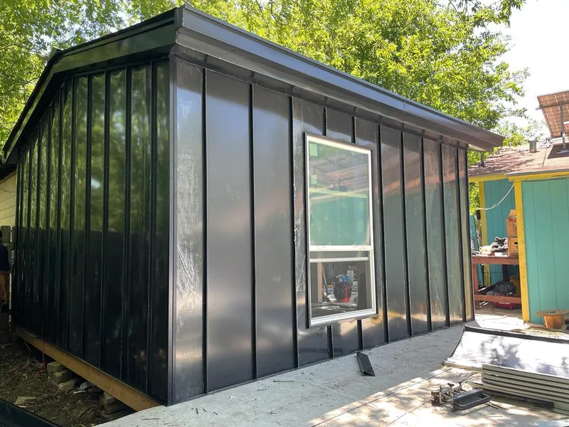 Black standing seam metal wall panels for Metal Roof Installation in Chillicothe